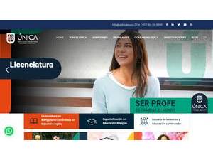 Colombian American University Institution's Website Screenshot