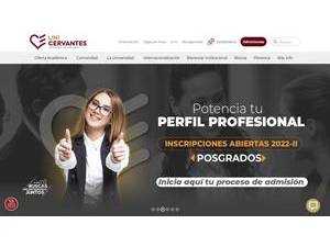 University Foundation Cervantes San Agustin's Website Screenshot