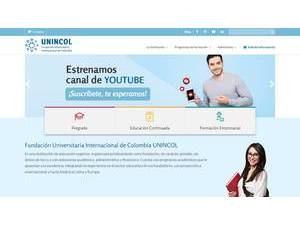 Fundacion Universitaria Internacional de Colombia's Website Screenshot