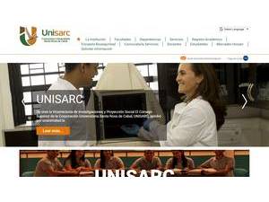 University Corporation of Santa Rosa de Cabal's Website Screenshot