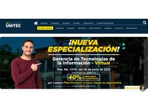 Corporación Universitaria Unitec's Website Screenshot