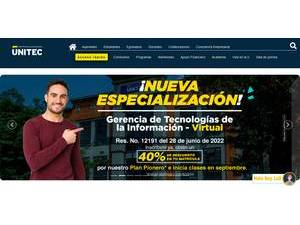 Corporación Universitaria UNITEC's Website Screenshot