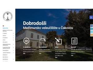 Polytechnic of Medimurje in Cakovec's Website Screenshot