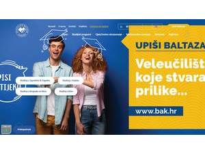 Baltazar Polytechnic in Zaprešic's Website Screenshot