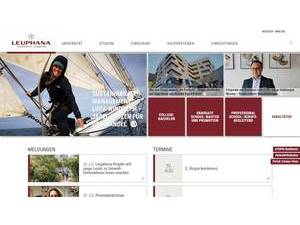 Leuphana University of Lüneburg's Website Screenshot