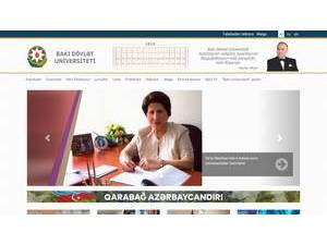Bakı Dövlət Universiteti's Website Screenshot