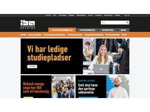 IBA Erhvervsakademi Kolding's Website Screenshot