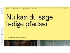 Erhvervsakademi Sjælland's Website Screenshot