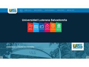 Universidad Luterana Salvadoreña's Website Screenshot