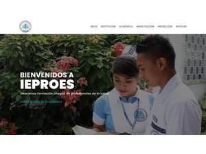 Specialized Institute of Higher Education for Health Professionals of El Salvador's Website Screenshot
