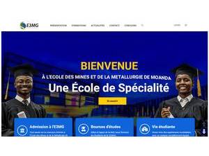 École des Mines et de la Métallurgie de Moanda's Website Screenshot