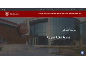 الجامعة التقنية الجنوبية's Website Screenshot