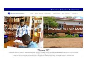 Lake Malawi Anglican University's Website Screenshot