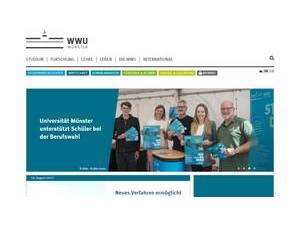 Westfälische Wilhelms-Universität Münster's Website Screenshot