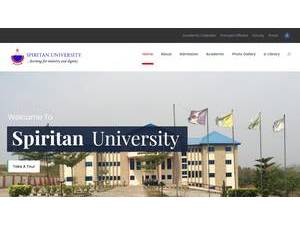 Spiritan University, Nneochi's Website Screenshot