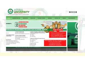 Atiba University's Website Screenshot