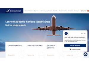 Estonian Aviation Academy's Website Screenshot