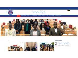 Zambeze University's Website Screenshot