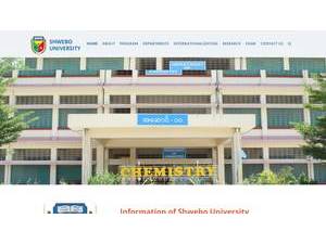 Shwebo University's Website Screenshot