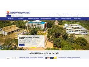 University of Cape Coast's Website Screenshot