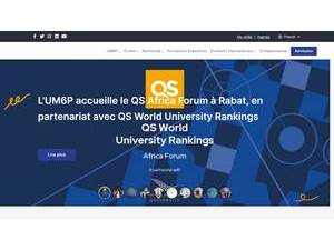 Université Mohammed VI Polytechnique's Website Screenshot