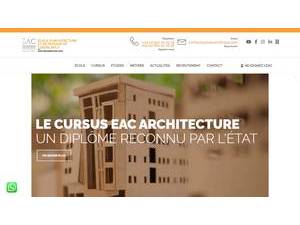École Supérieure d’Architecture de Casablanca's Website Screenshot