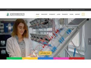 University of Applied Sciences Ferizaj's Website Screenshot
