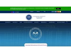 University of Mitrovica Isa Boletini's Website Screenshot
