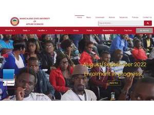 Manicaland State University of Applied Sciences's Website Screenshot