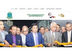 Khulna Agricultural University's Website Screenshot