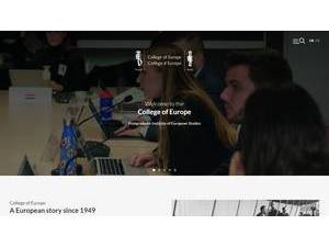 Collège d'Europe's Website Screenshot