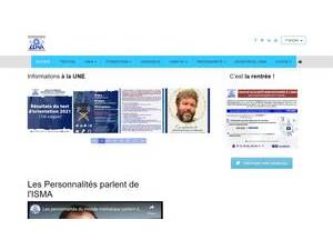 Institut Supérieur des Métiers de l’Audiovisuel's Website Screenshot