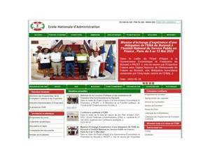 École Nationale d'Administration, Burundi's Website Screenshot