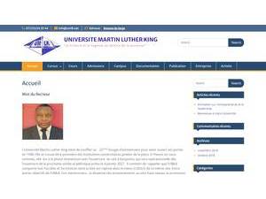 Université Martin Luther King's Website Screenshot