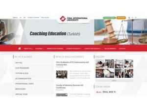 Uluslararasi Final Üniversitesi's Website Screenshot