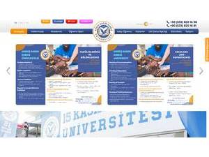 Onbes Kasim Kibris Üniversitesi's Website Screenshot