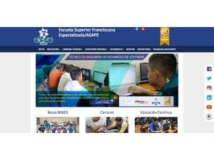 Escuela Superior Franciscana Especializada AGAPE's Website Screenshot