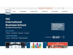 Institut Supérieur de Gestion's Website Screenshot