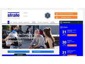 Strate Ecole de Design's Website Screenshot