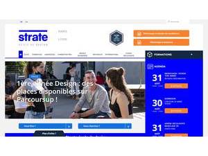 Strate School of Design's Website Screenshot