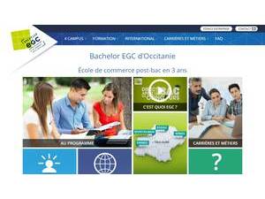 École de Gestion et de Commerce d'Occitanie's Website Screenshot