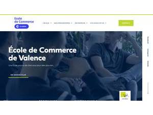 École de Commerce de Valence's Website Screenshot
