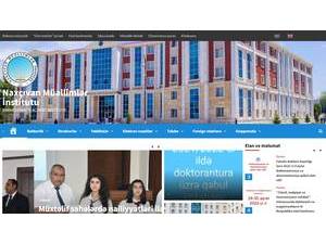 Nakhchivan Teachers Institute's Website Screenshot