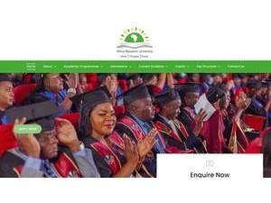 Africa Research University's Website Screenshot