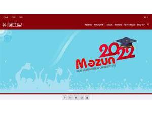 Bakı Mühəndislik Universiteti's Website Screenshot