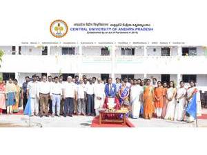 Central University of Andhra Pradesh's Website Screenshot