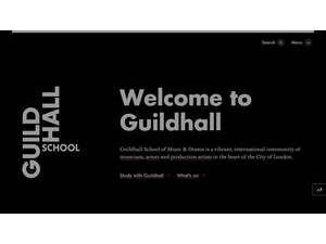 Guildhall School of Music and Drama's Website Screenshot