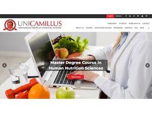 Saint Camillus International University of Health Sciences's Website Screenshot