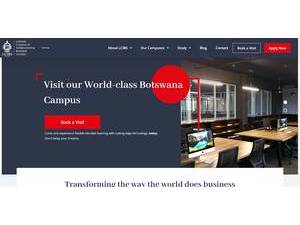 London College of International Business Studies, Botswana's Website Screenshot