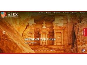 Apex University's Website Screenshot